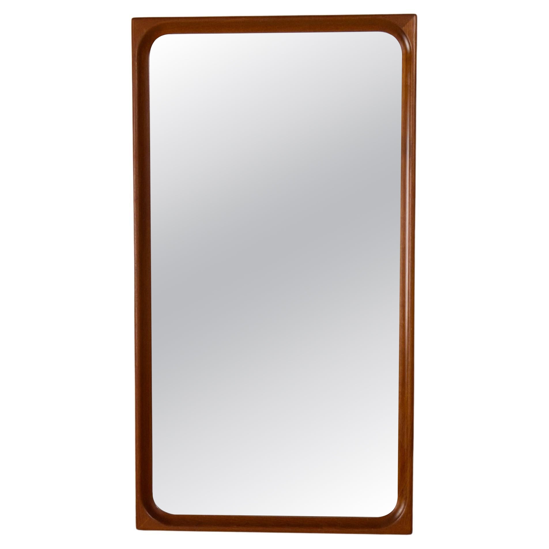 A rectangular teak mirror by Egon Bro Petersen, 1940s