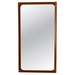 Miroir rectangulaire en teck par Egon Bro Petersen, années 1940