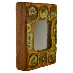 A  rectangular wall mirror in talosel - France - 1960s