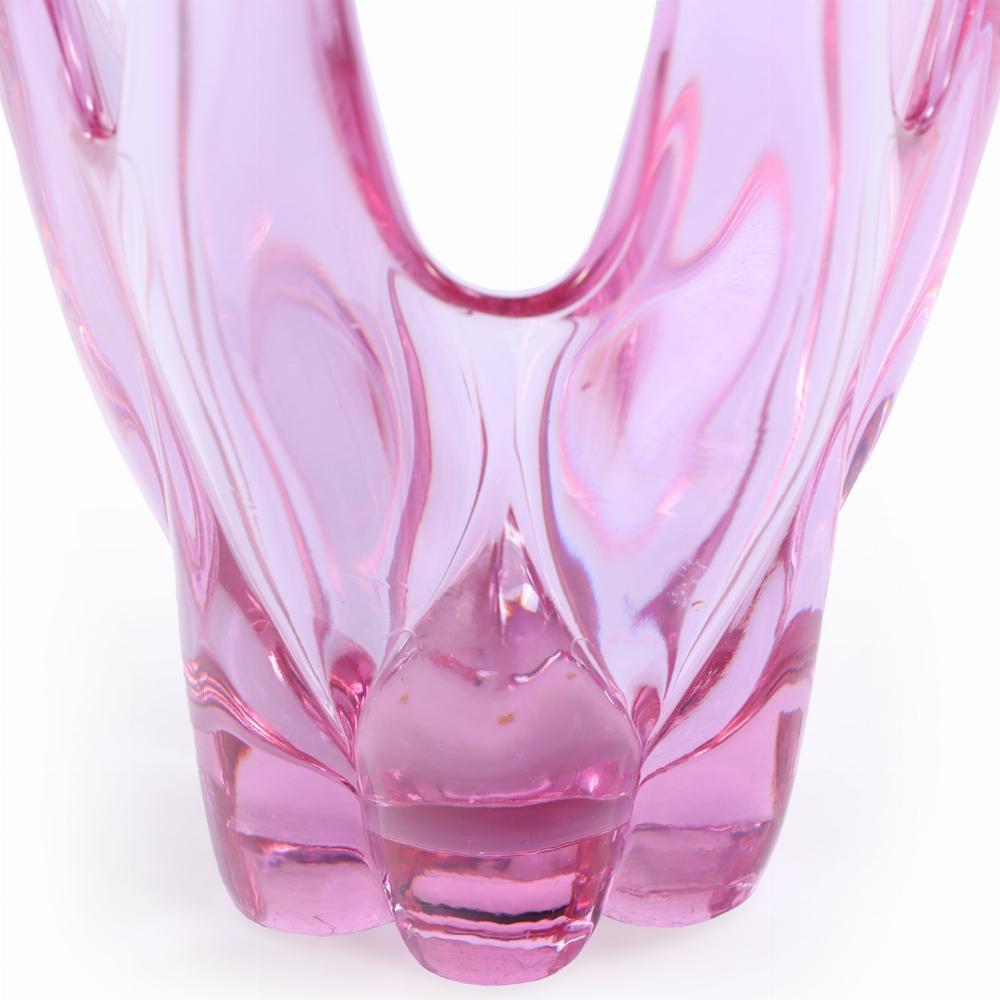 Jarrón de cristal rojo 