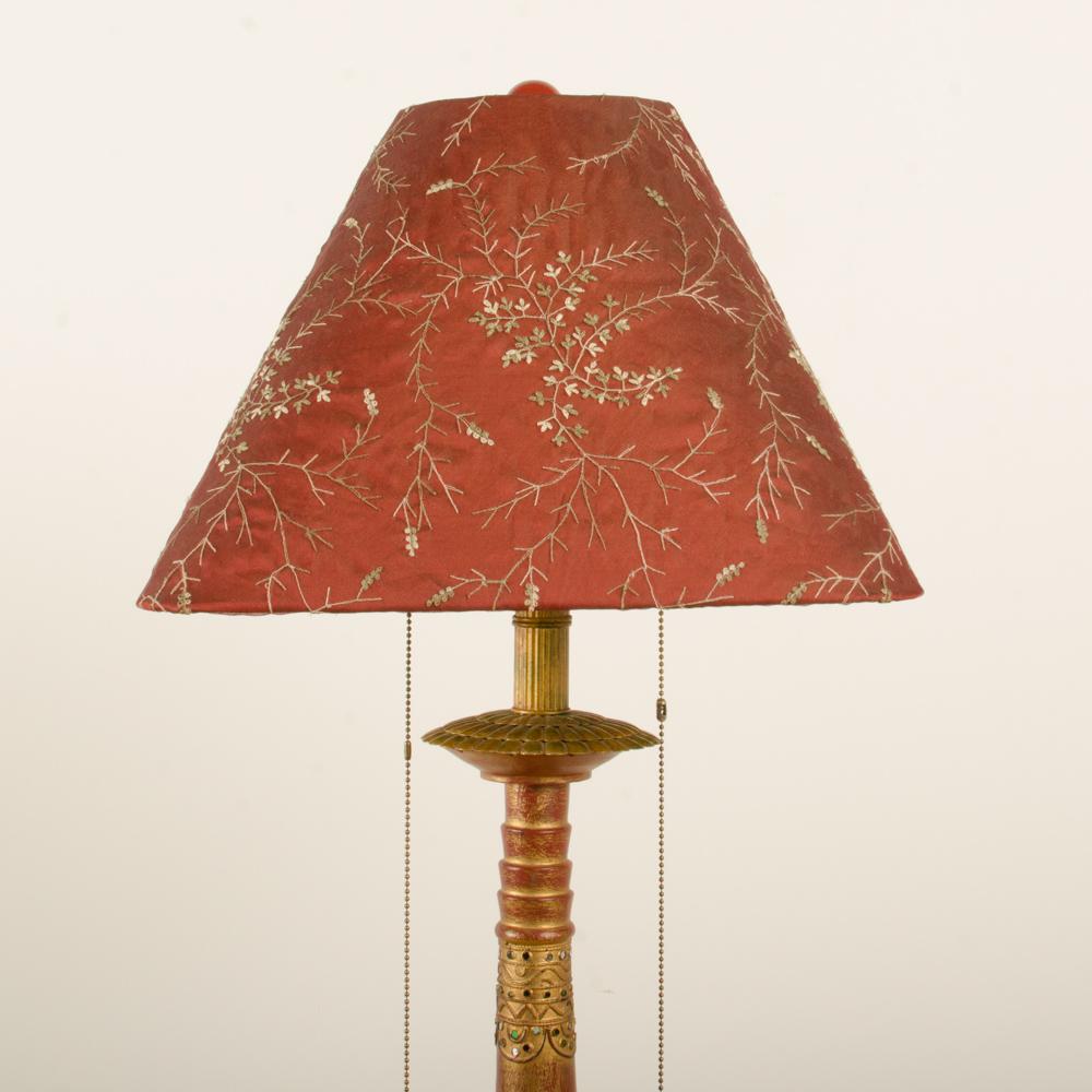 Mid-20th Century Red Painted Floor Lamp in the Manner of Associated Artists, circa 1950 For Sale