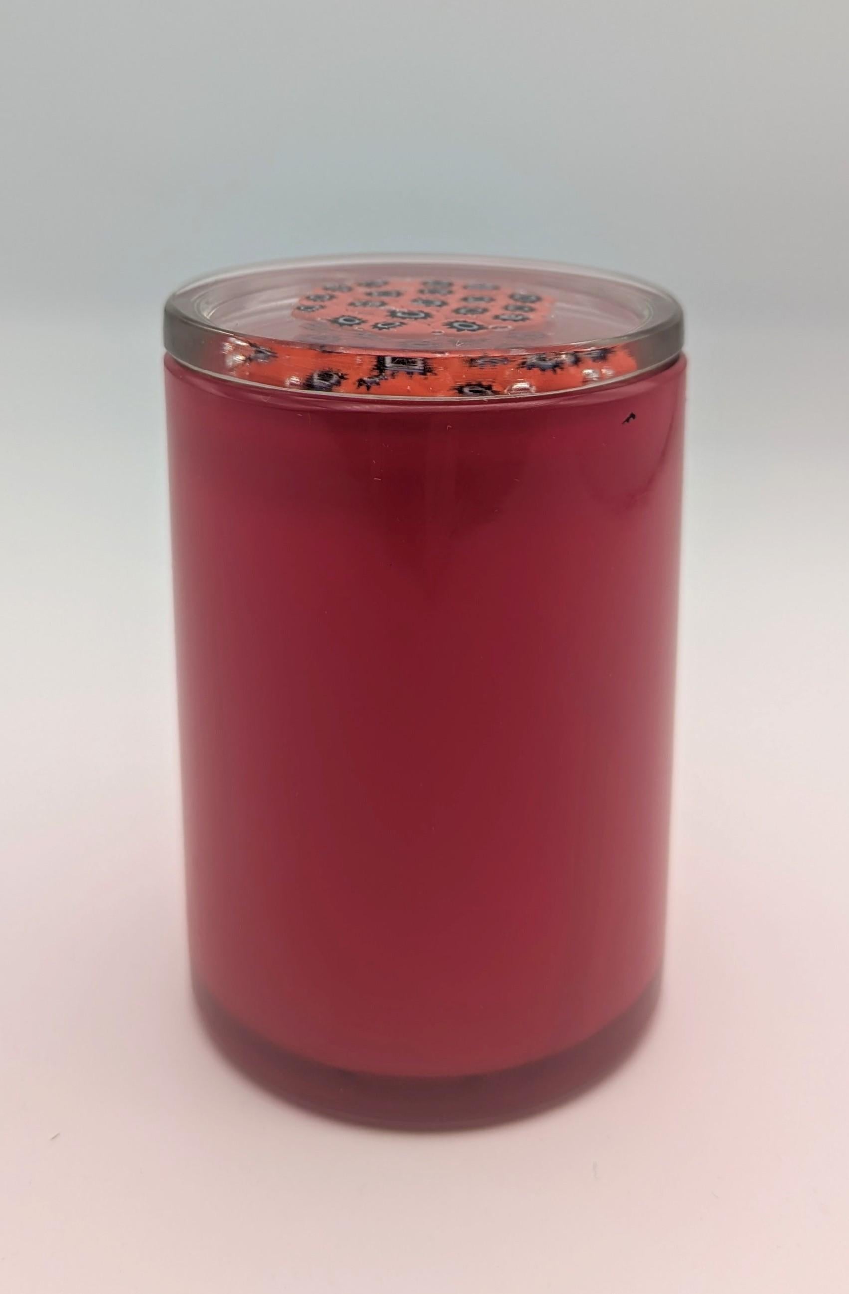 Caja de cristal de Murano Venini con tapa de cristal 