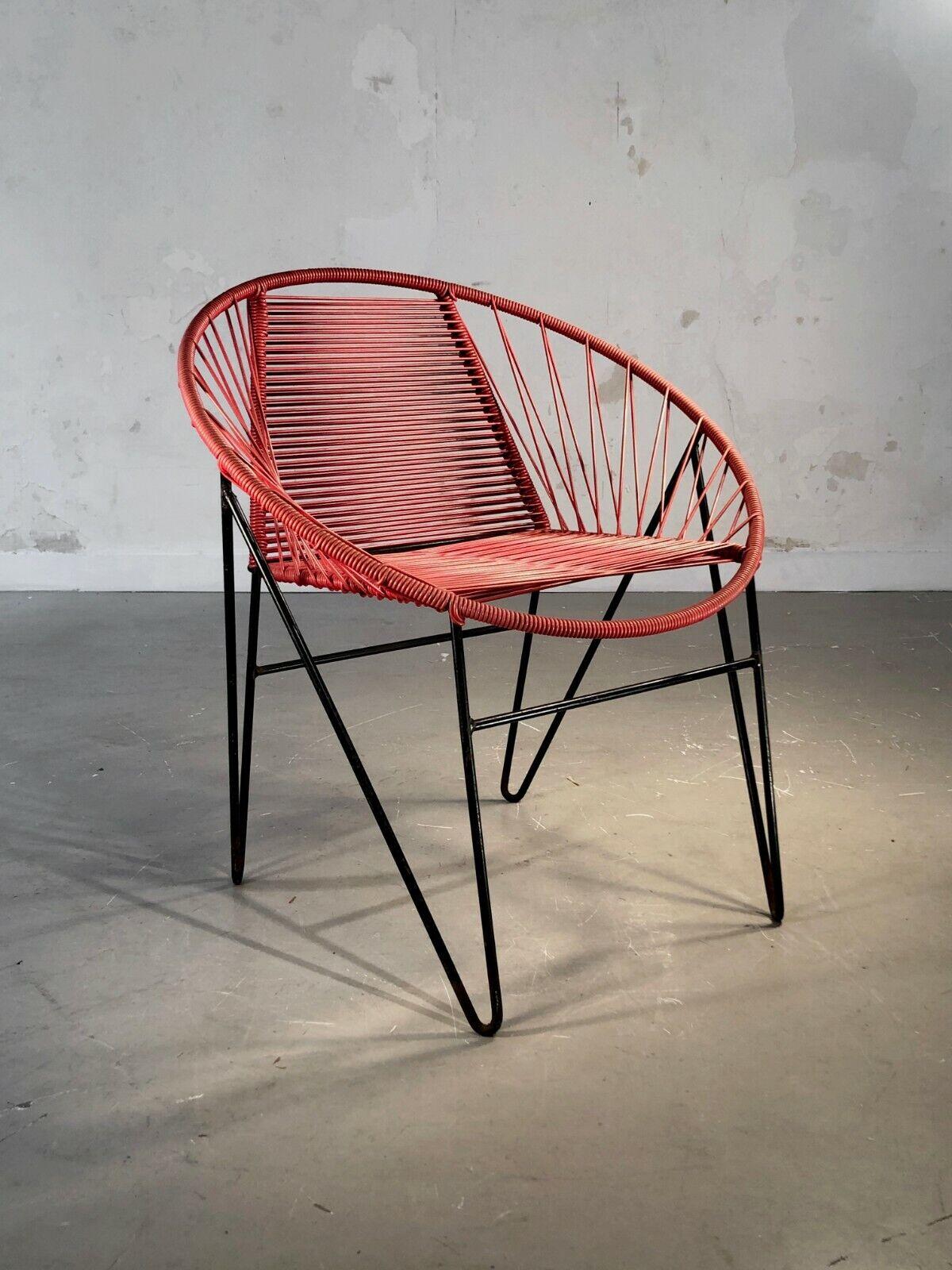 Mid-20th Century A MID-CENTURY-MODERN MODERNIST CHAIR Attributed to RAOUL GUYS, France 1950 For Sale