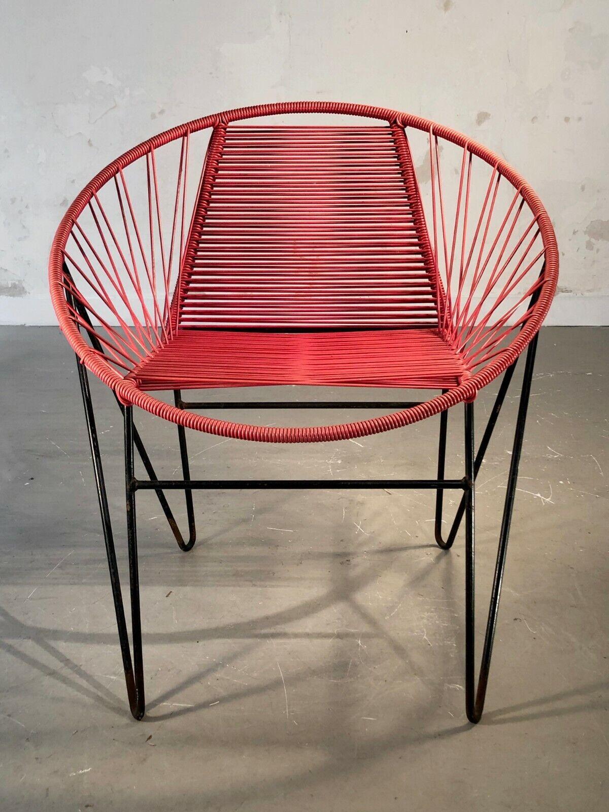 A MID-CENTURY-MODERN MODERNIST CHAIR Attributed to RAOUL GUYS, France 1950 For Sale 2