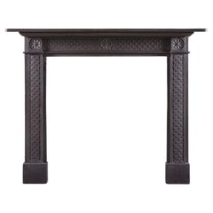 A Refined Early Regency Welsh Chimneypiece Carved in Slate