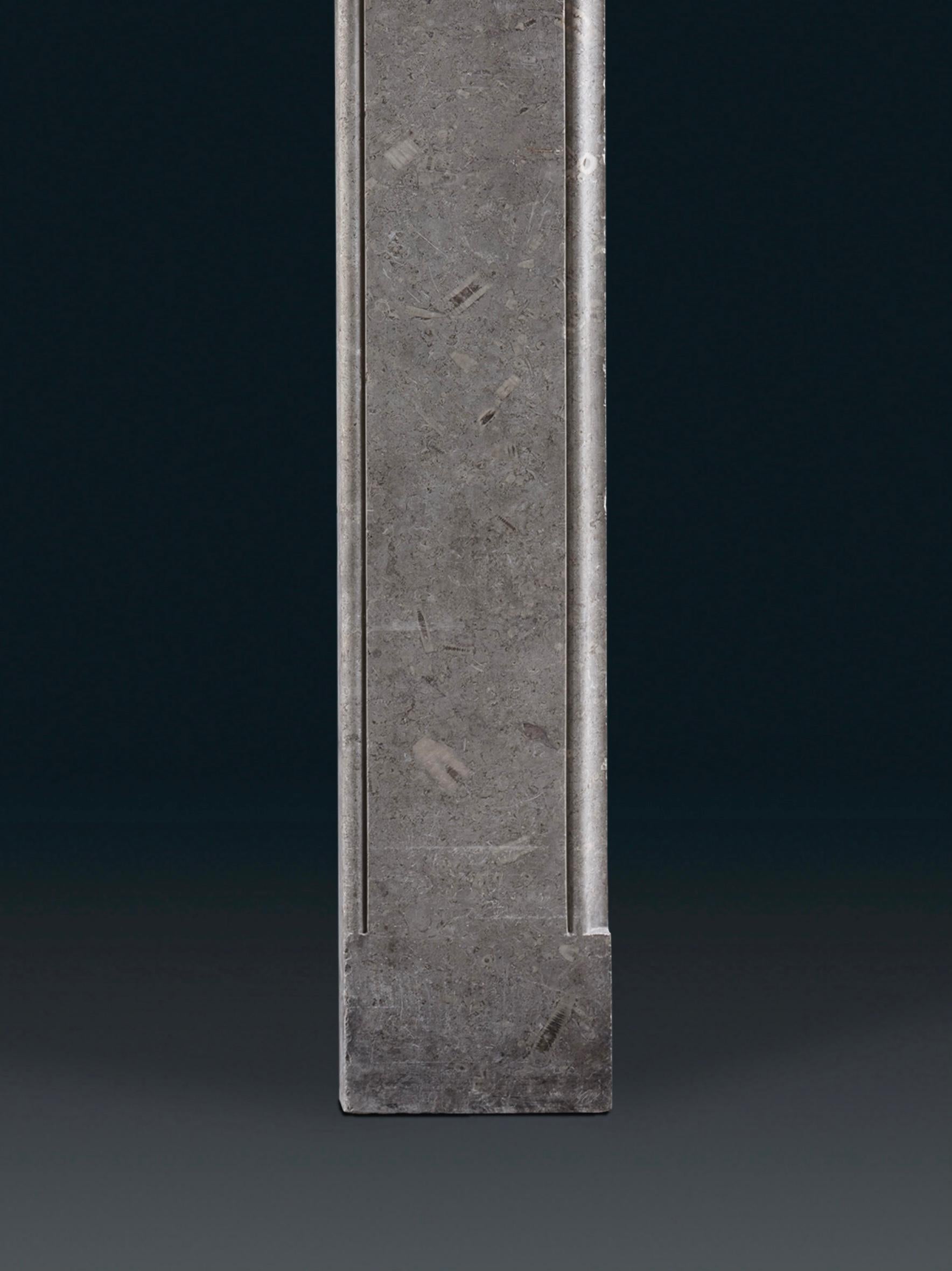 18th Century A Refined George I Chimneypiece Carved in Swaledale Marble For Sale