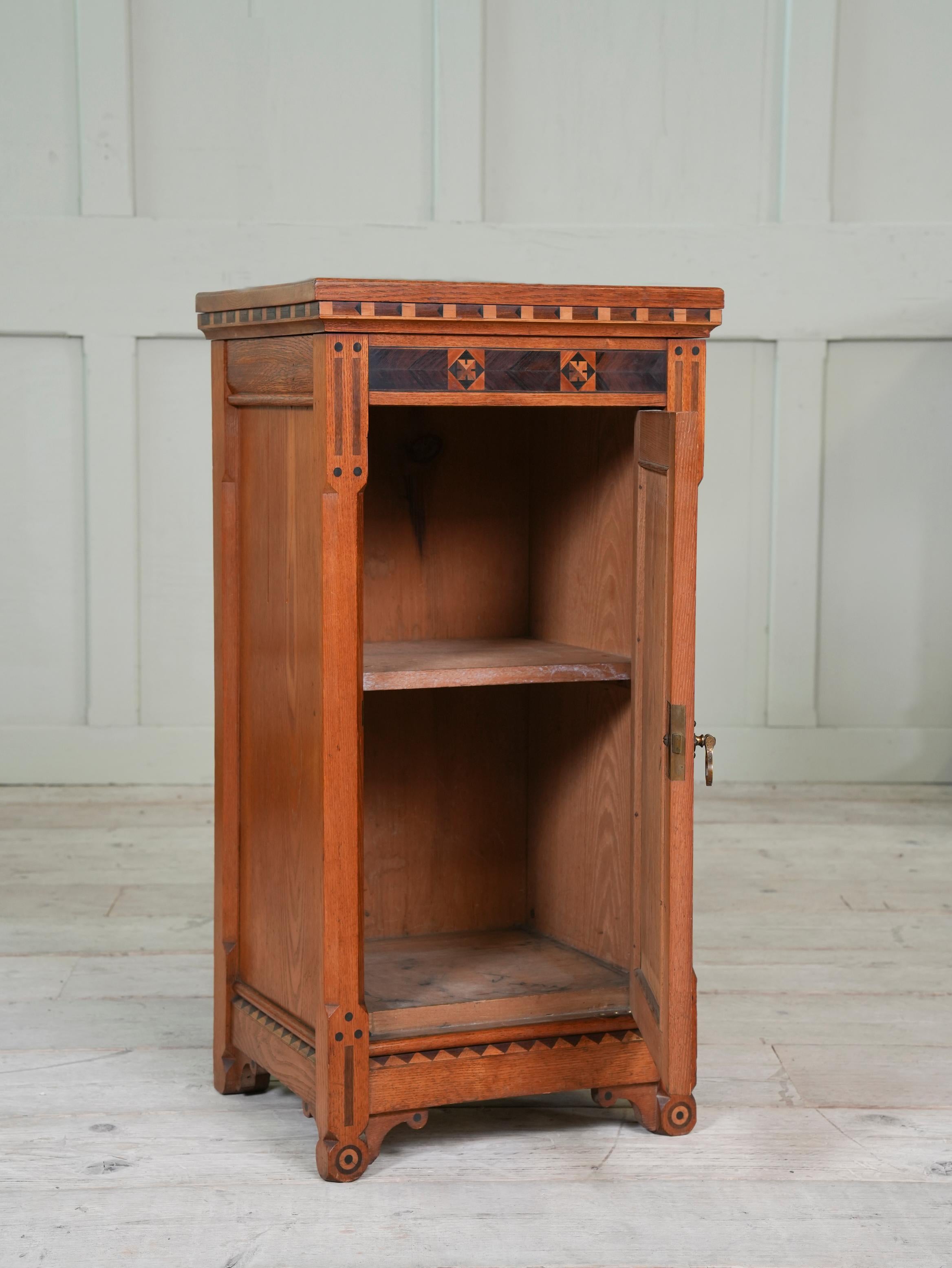 Late 19th Century A Reformed Gothic Bedside Cupboard