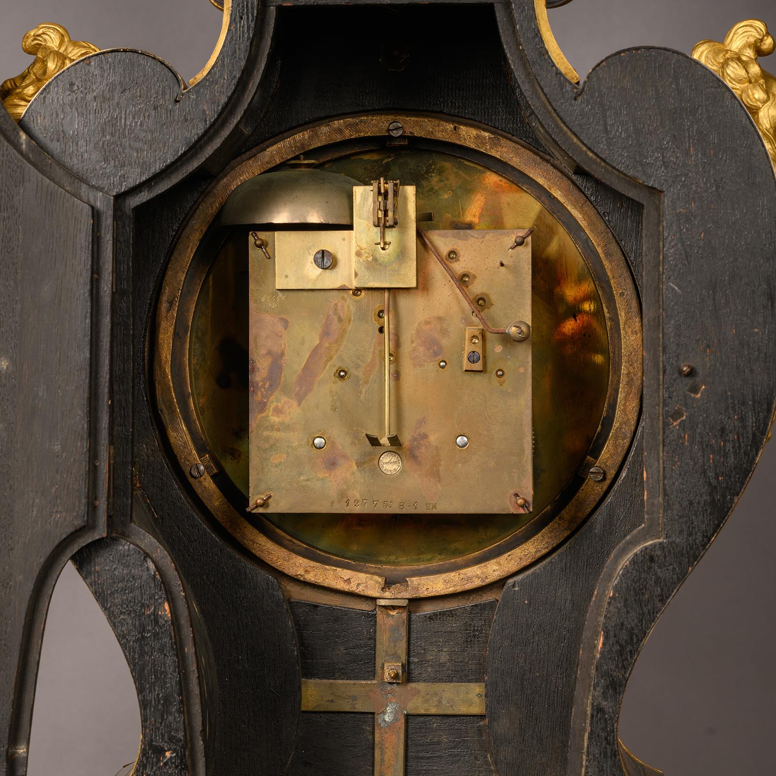 A Regence Style Grand Cartel de Applique In the Manner of André-Charles Boulle For Sale 5