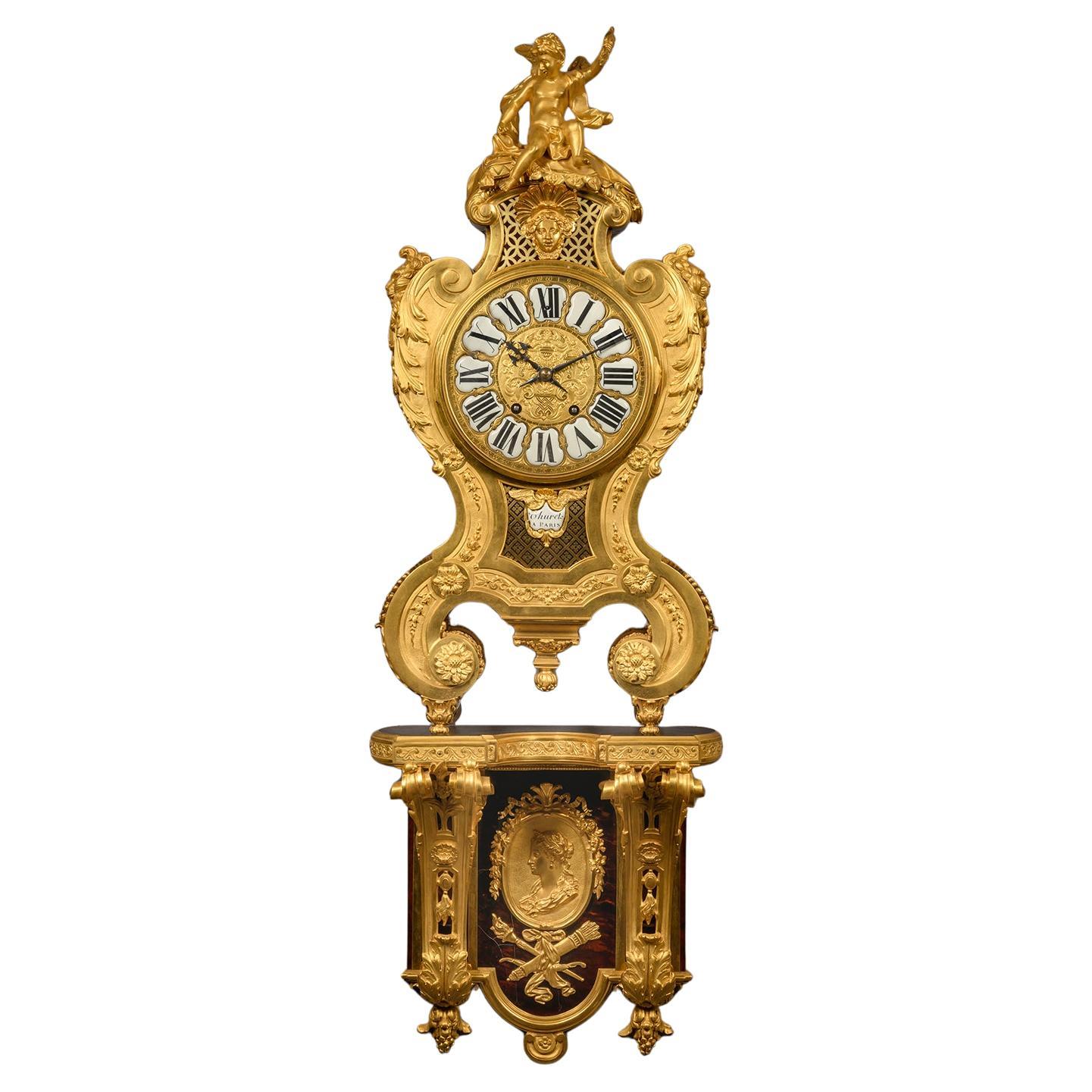 Un Grand Cartel de Applique in stile Regence alla maniera di André-Charles Boulle