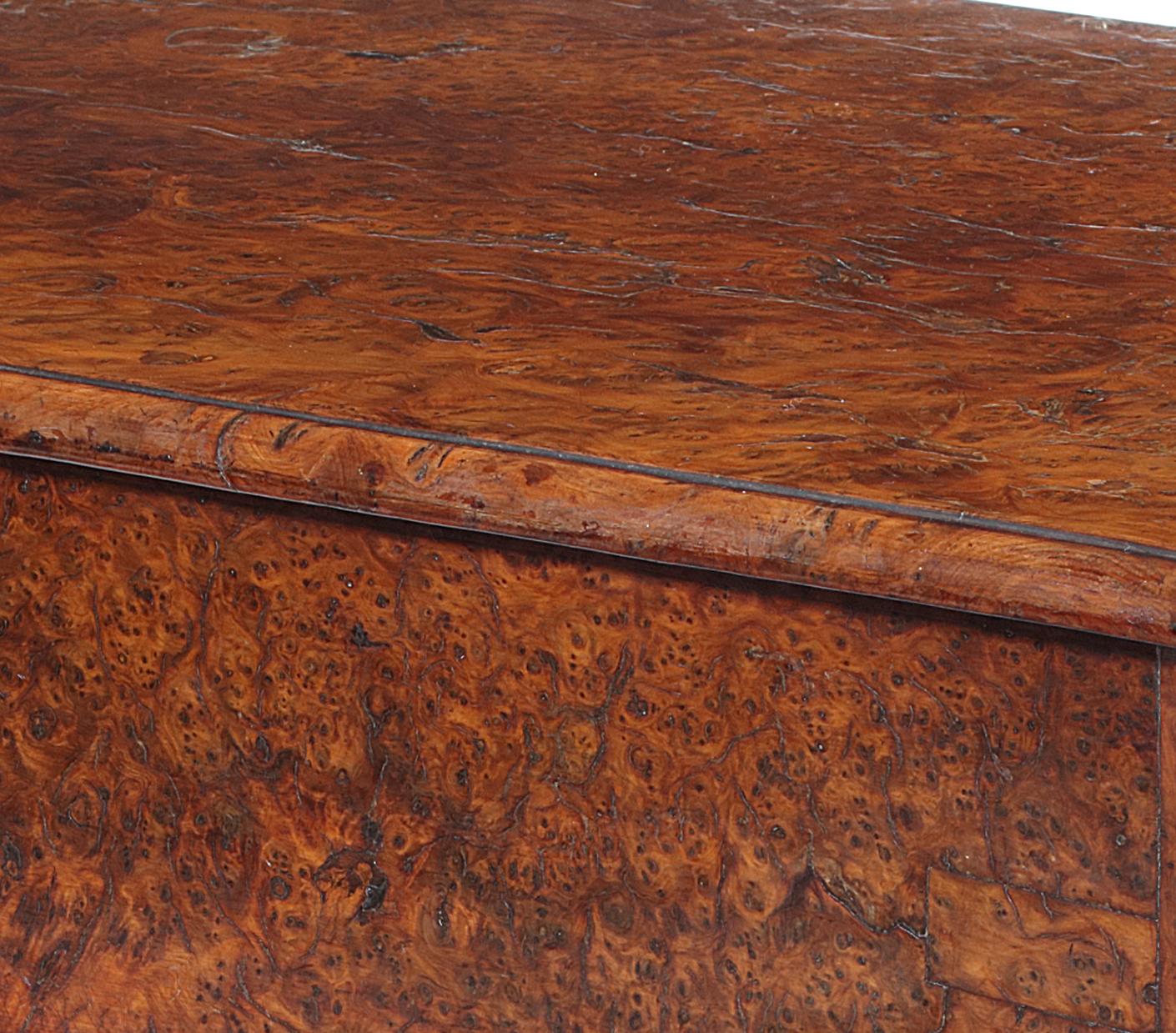 Veneer Early 19th Century Regency Burr Yew Side or  Work Table