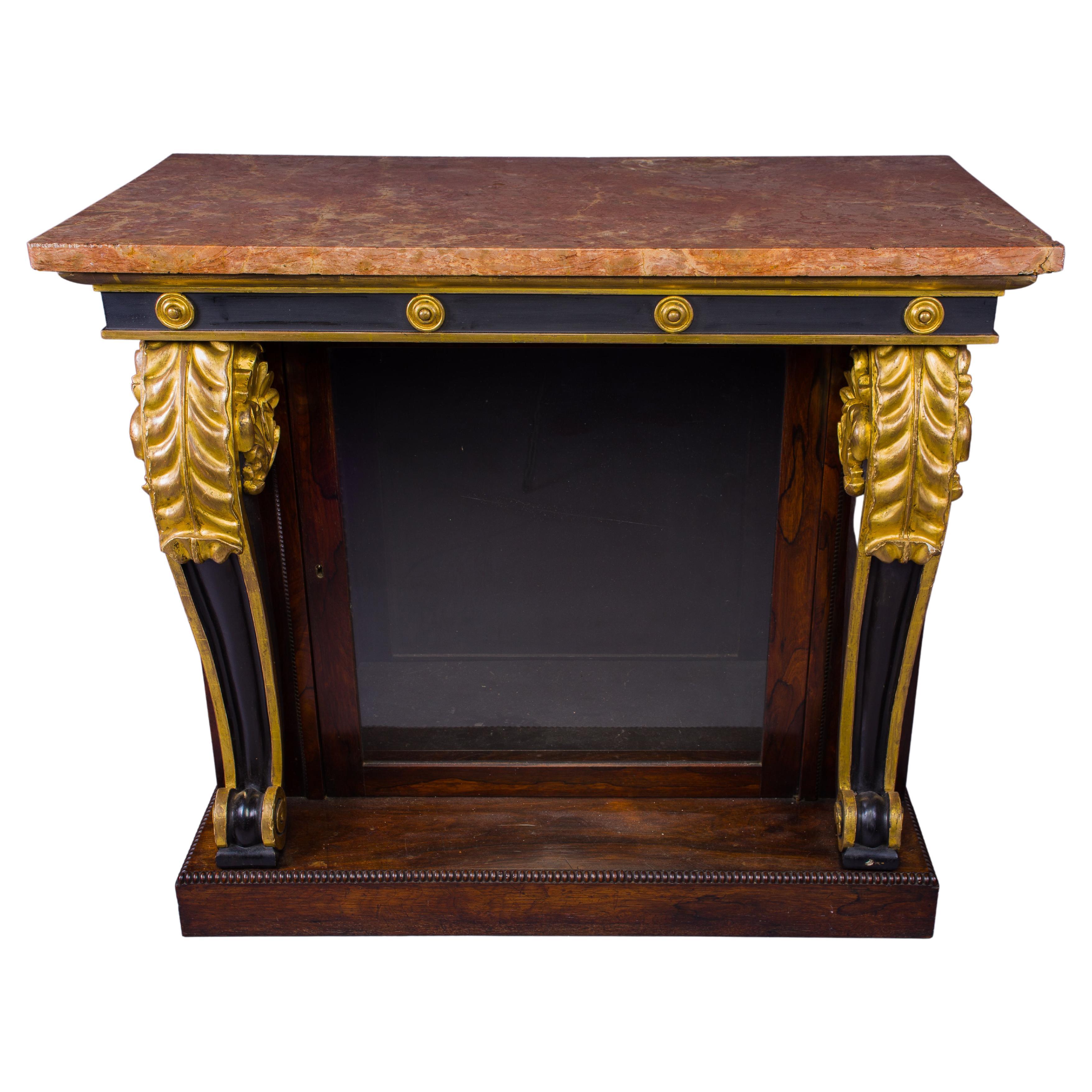 A Regency Console Cabinet For Sale