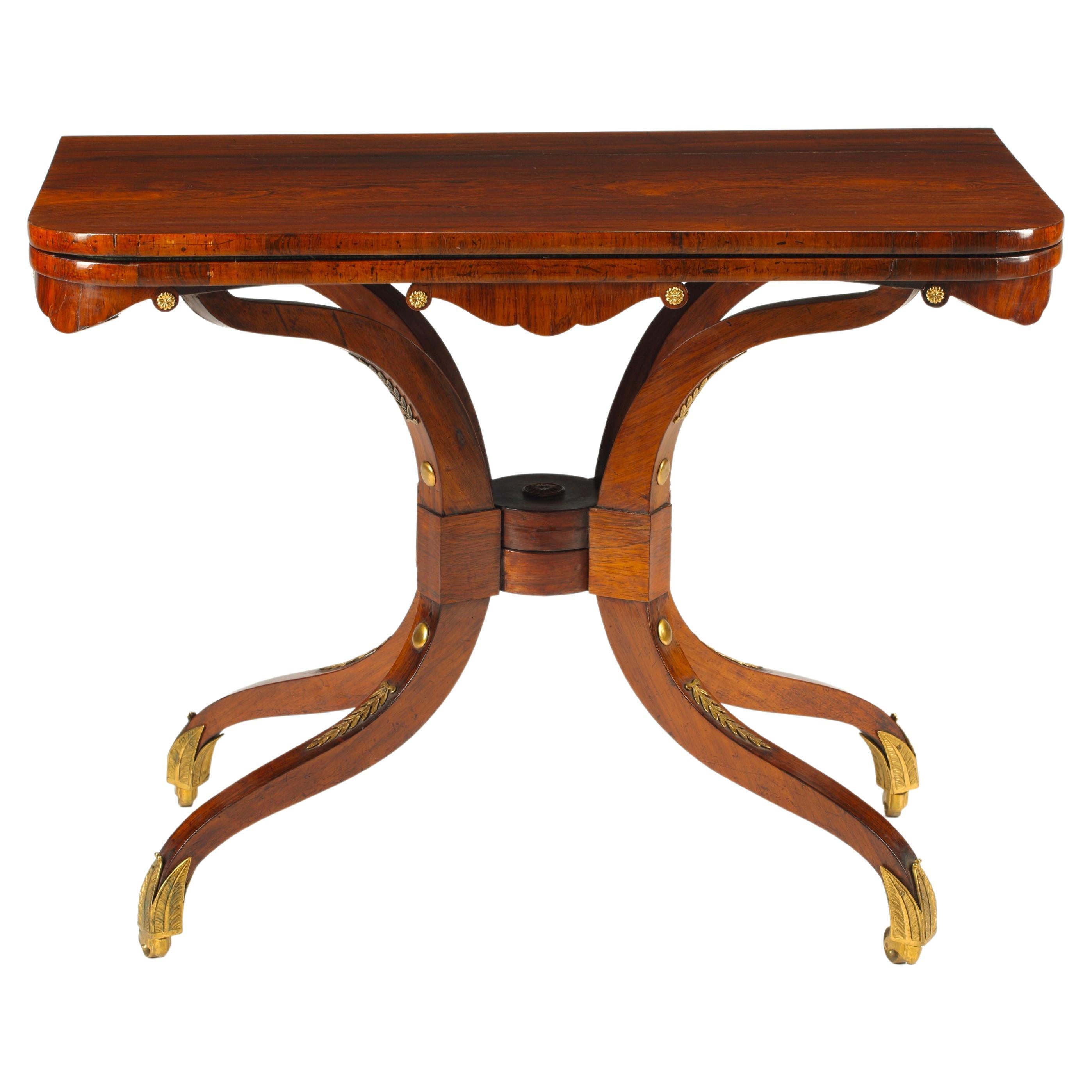 Regency Game Table, Early 19th Century