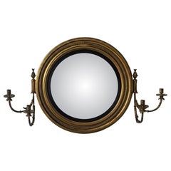 A Regency Giltwood Convex Mirror
