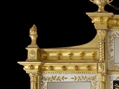 Regency Glass and Verre Églomisé Mirror