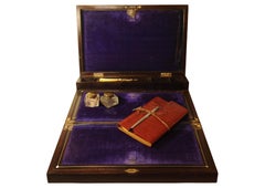 A Regency Hand Crafted Rosewood Writing Slope With Secret Compartments