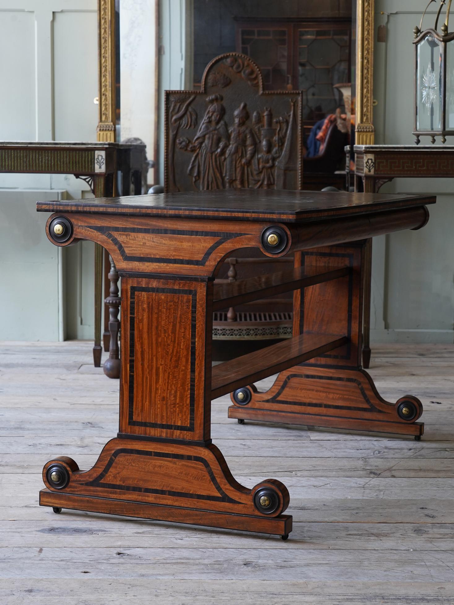 English Regency Library Table by George Oakley