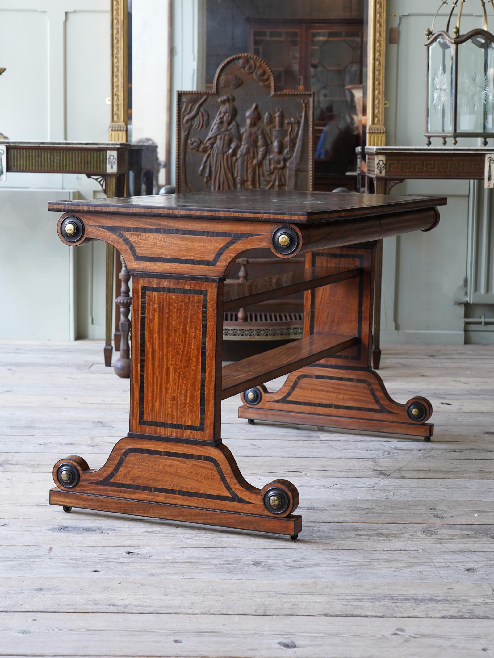 Regency Library Table by George Oakley In Good Condition In Conwy, GB