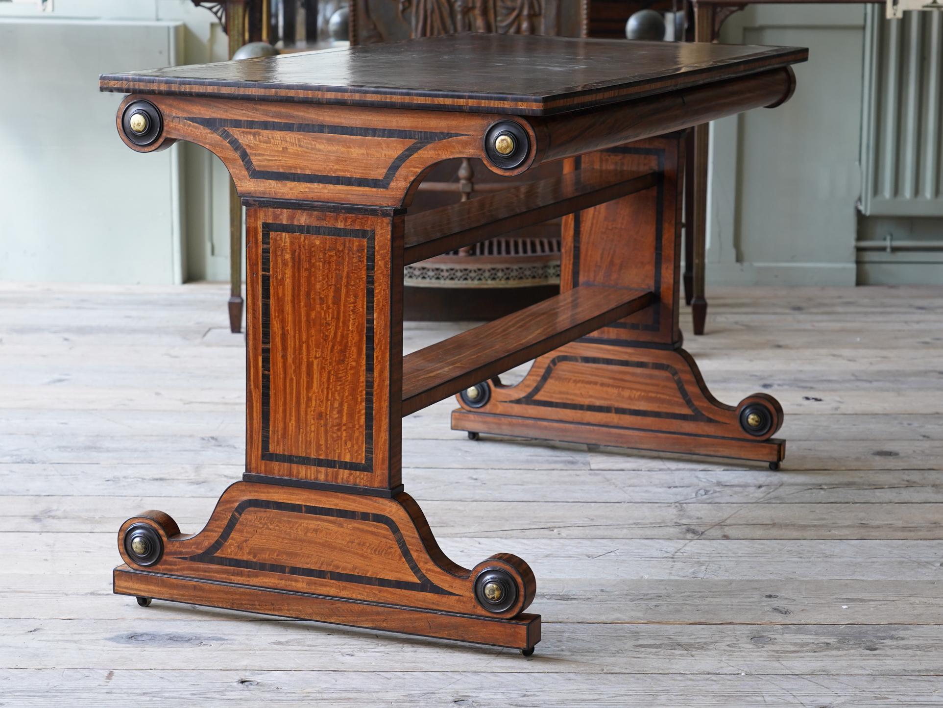 Early 19th Century Regency Library Table by George Oakley