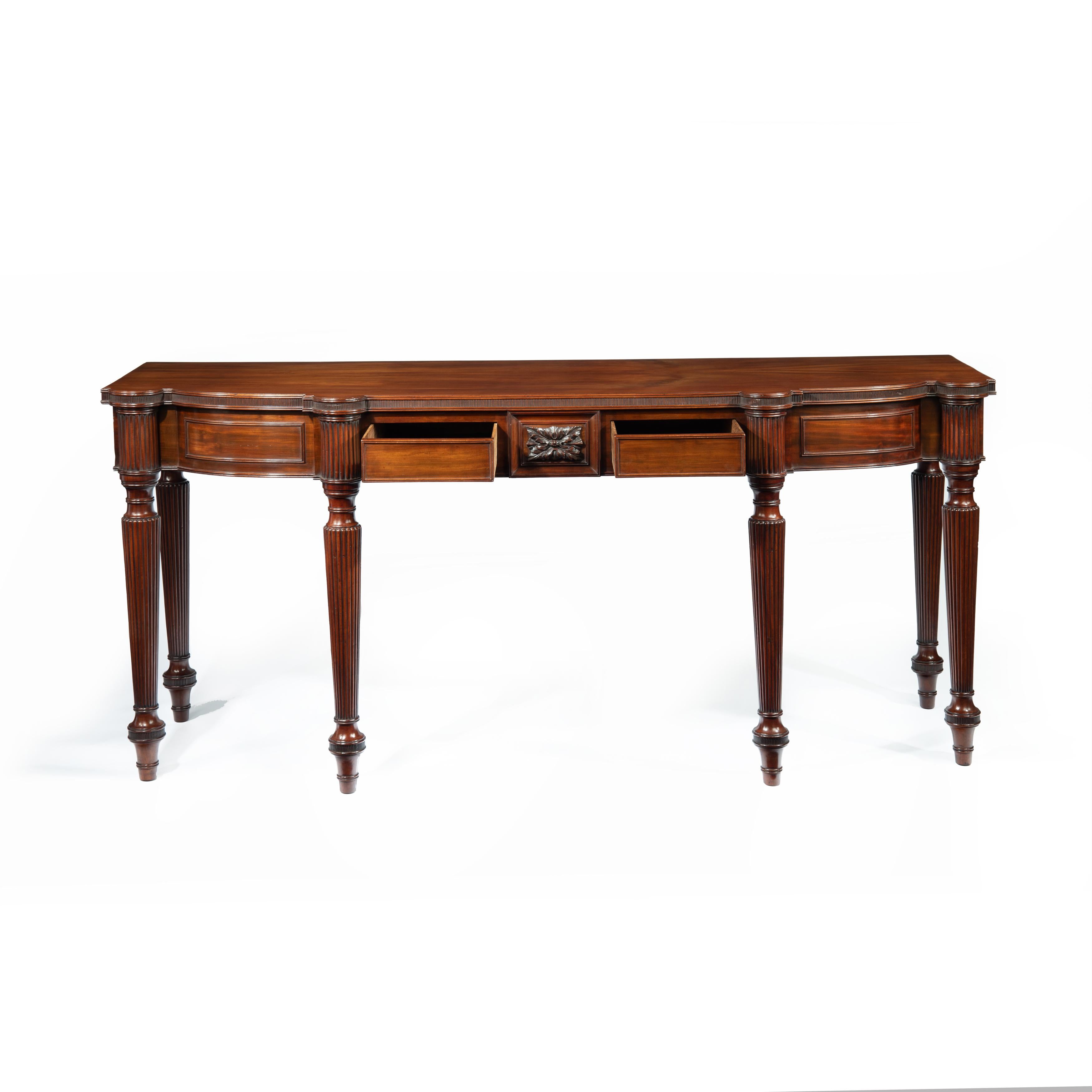 English Regency Mahogany Serving Table Attributed to Gillows
