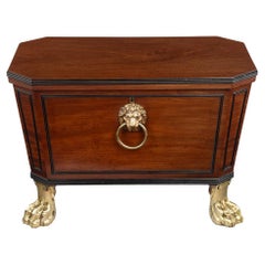 Antique A Regency mahogany wine cooler