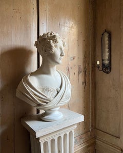 Regency Marble Portrait Bust of a Lady by Joseph Gott, c.1840