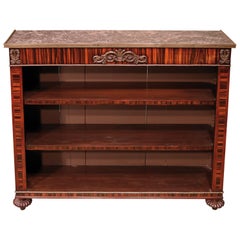 Antique Regency Period Coromandel Open Bookcase