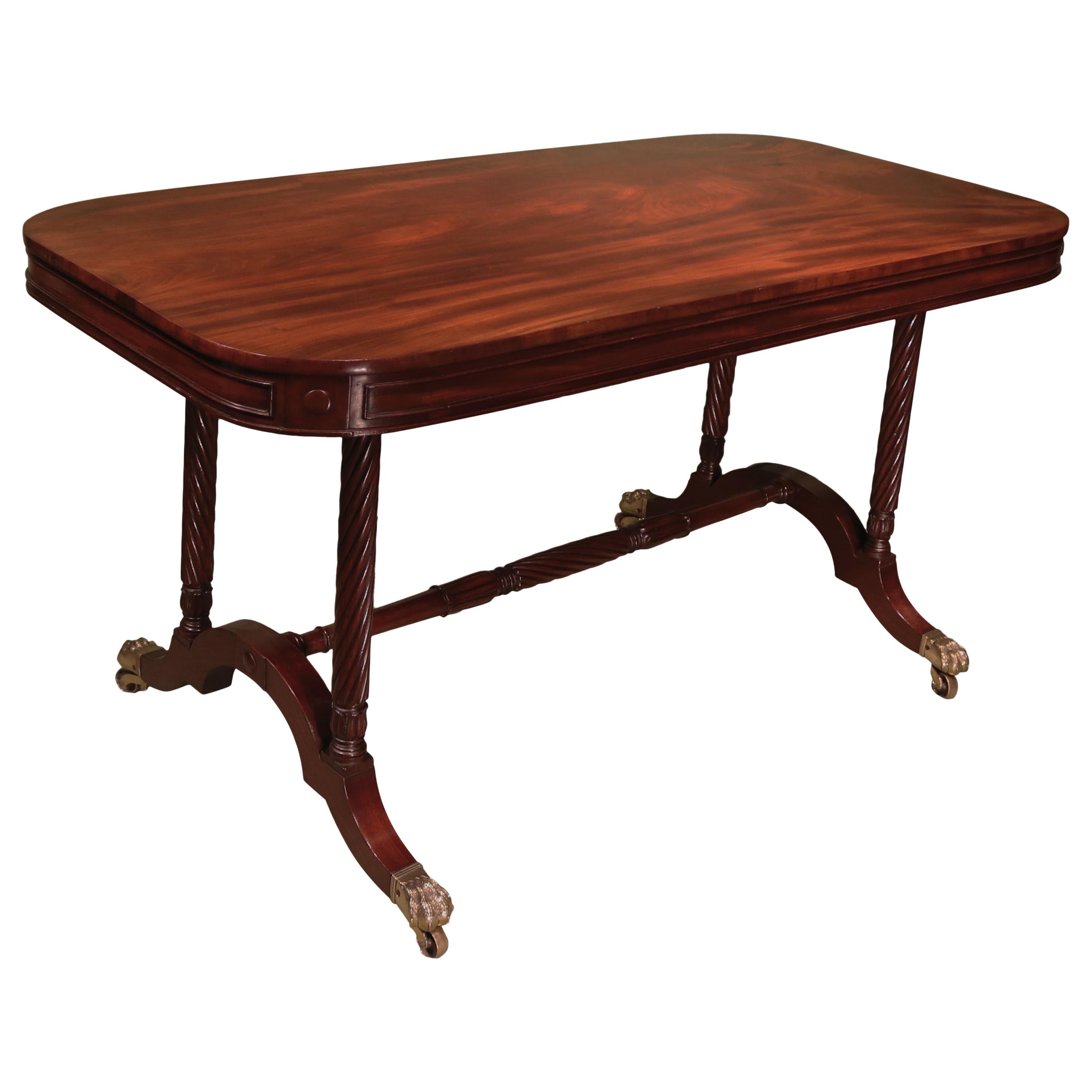 Regency Period End Support Writing Table Stamped Gillows For Sale