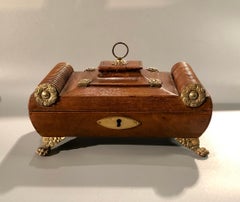 Lederstricktasche aus der Regency-Zeit