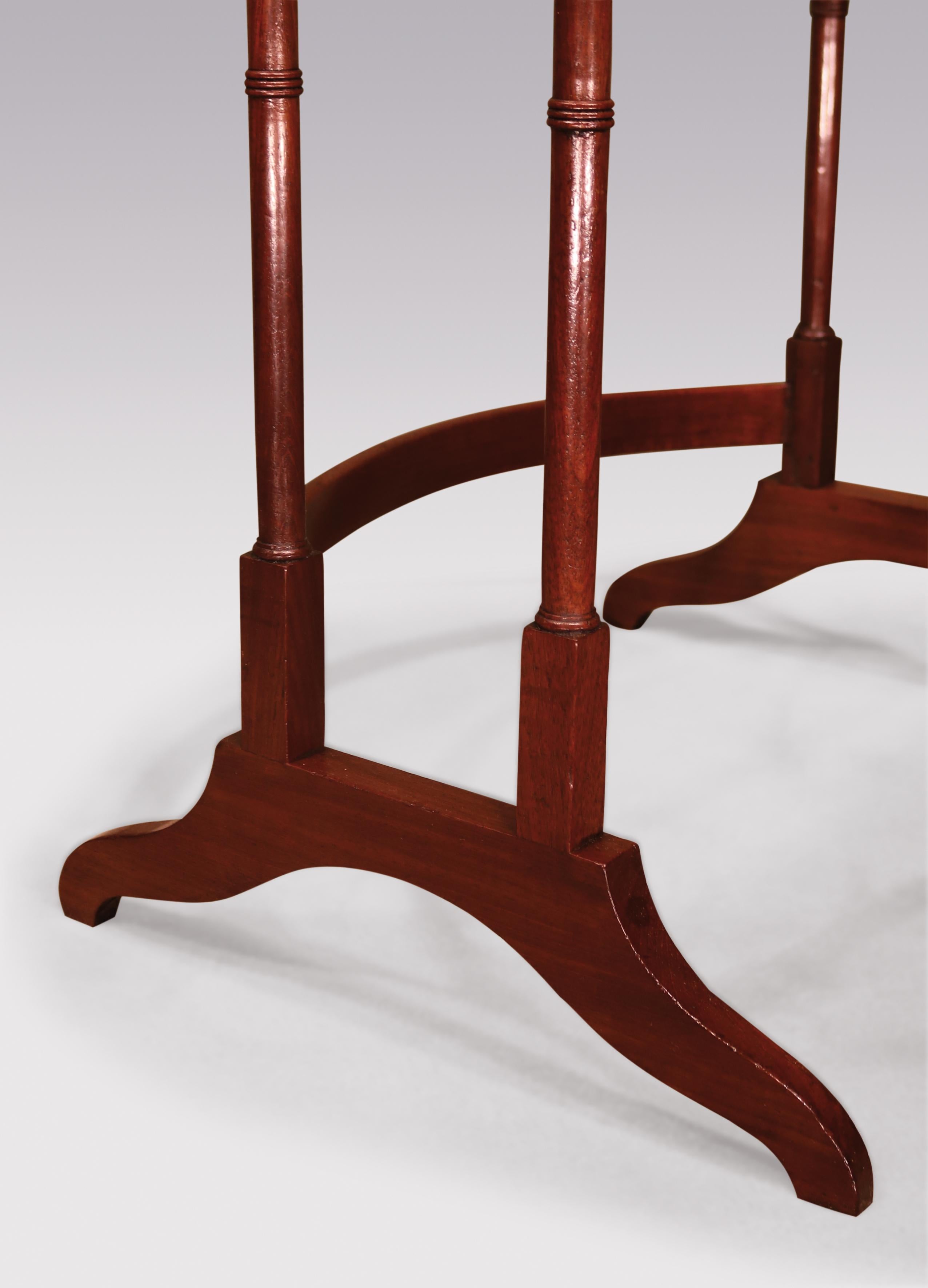 19th Century A Regency period mahogany nest of four tables For Sale