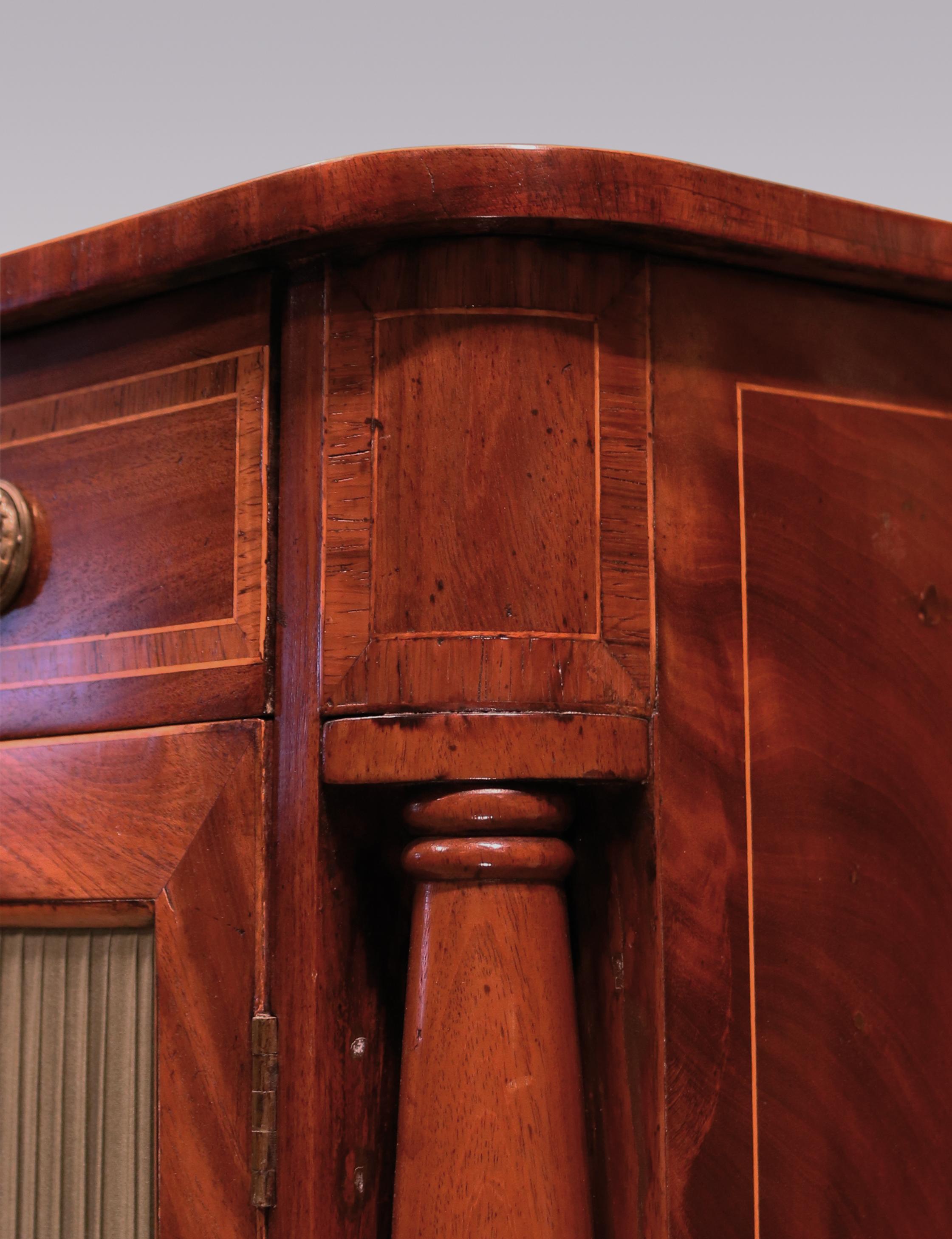 Regency Period Mahogany Two Door Cabinet In Good Condition For Sale In London, GB