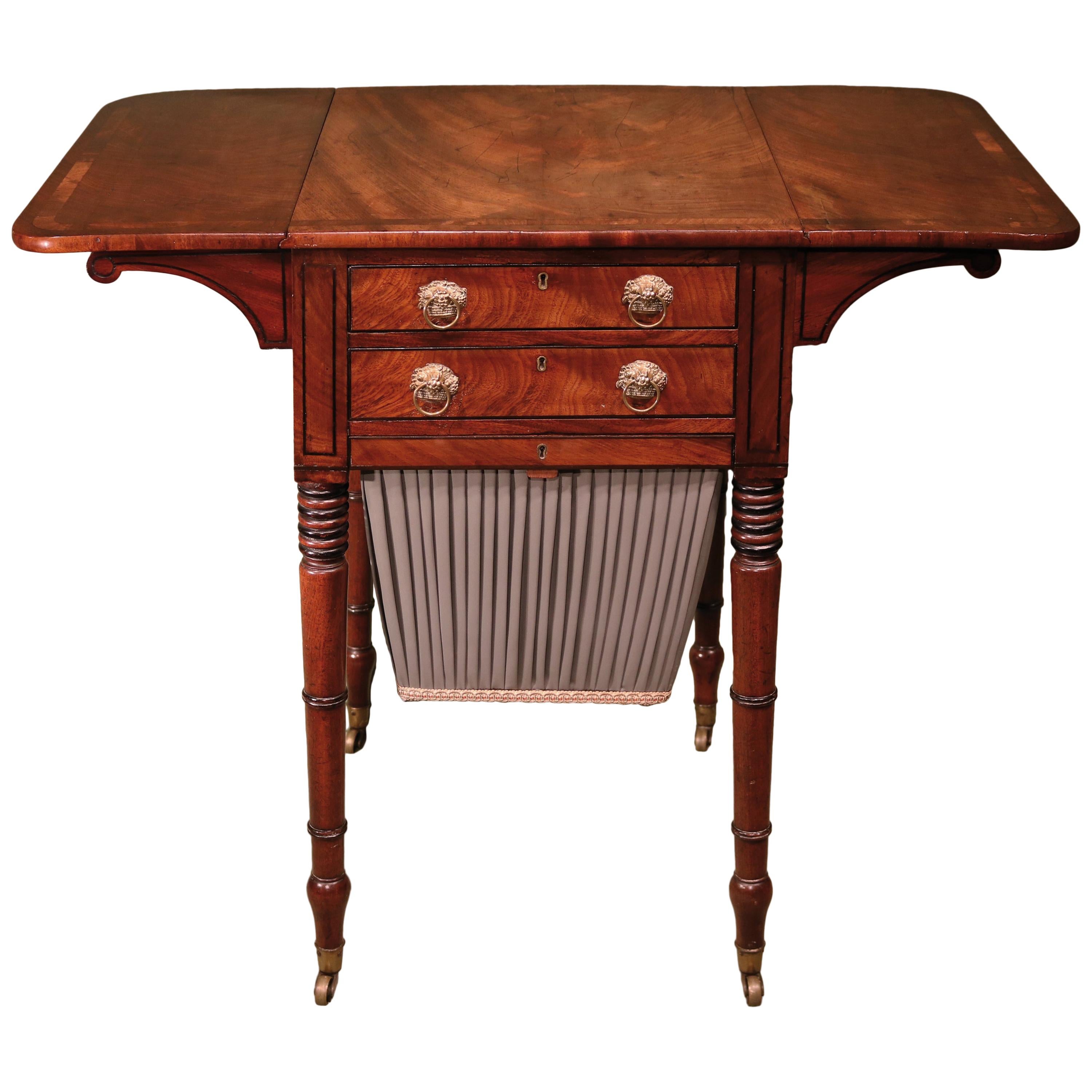 Regency Period Mahogany Work Table