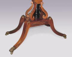 Early 19th Century Regency Rosewood Card Table with Satinwood Inlays