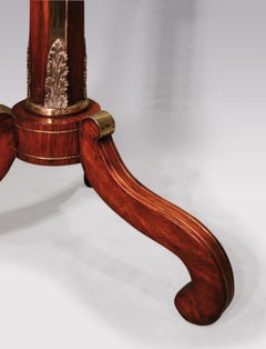 Regency Period Rosewood Octagonal Occasional Table