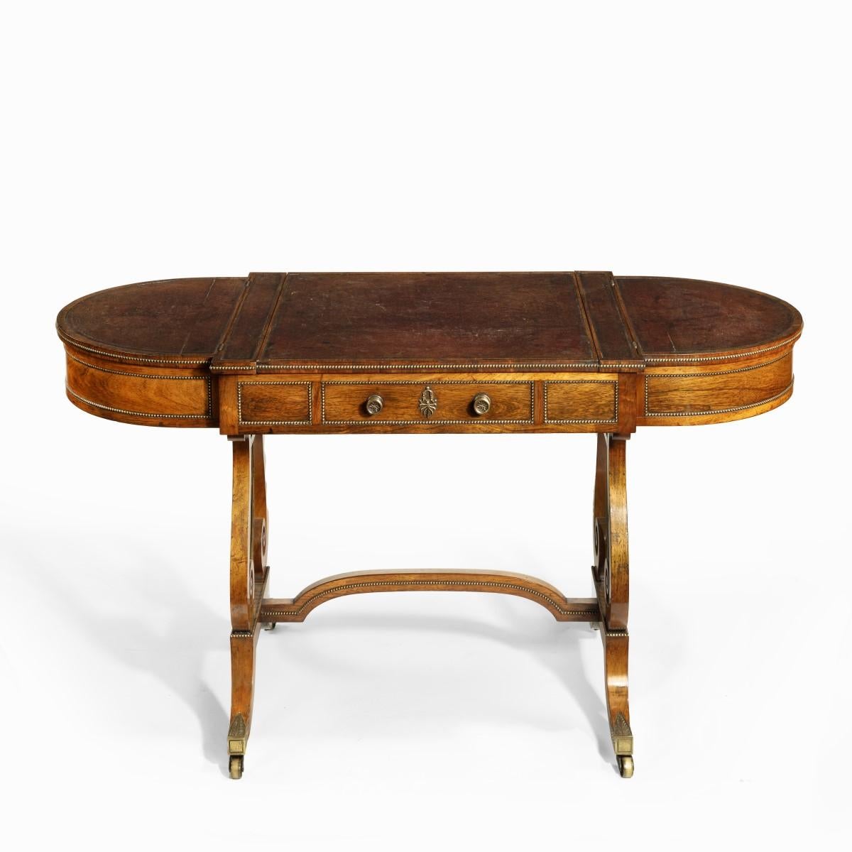 19th Century Regency Period Rosewood Sofa Games Table Attributed to Gillows of Lancaster For Sale