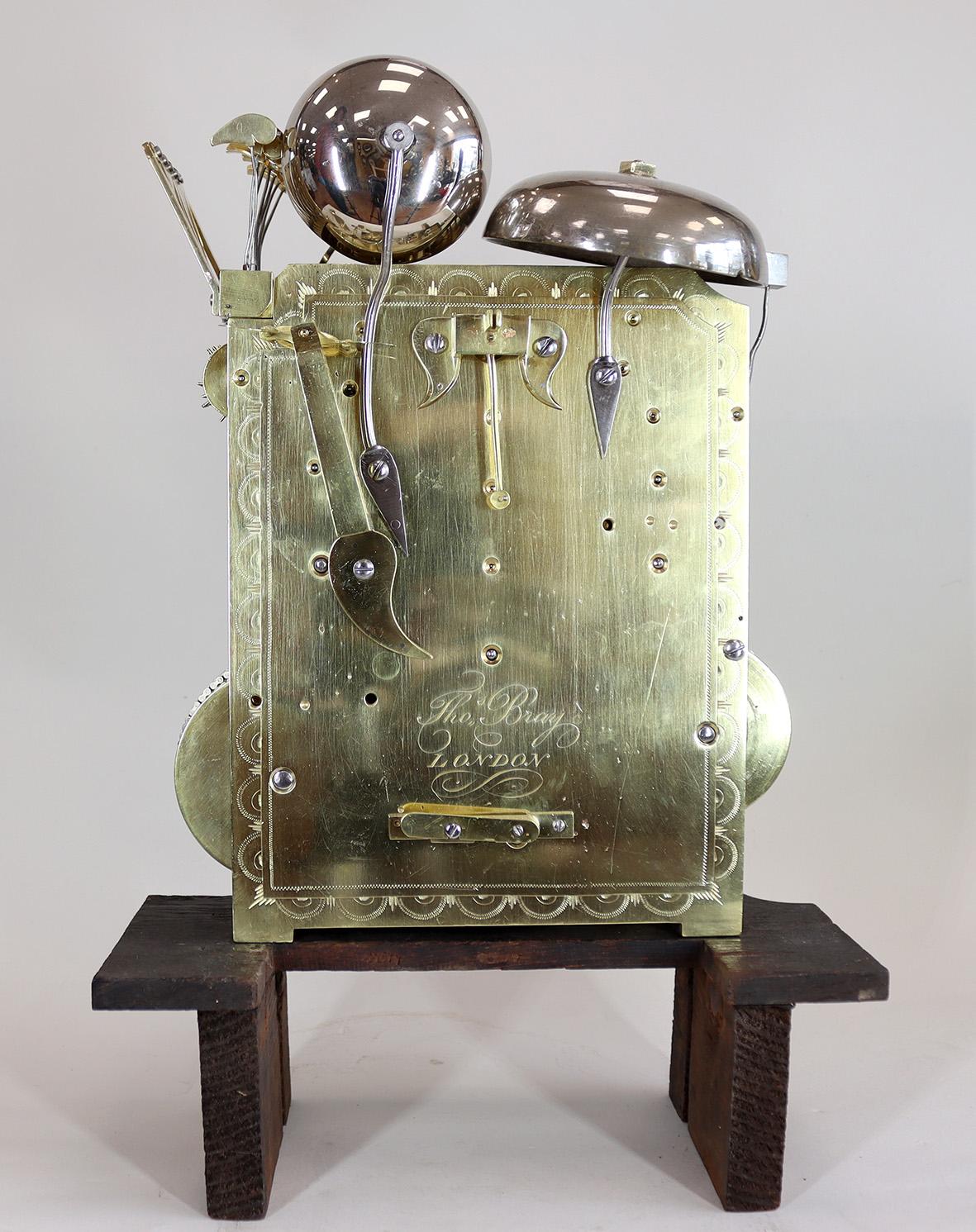 A Regency Quarter Chiming Bracket Clock 6