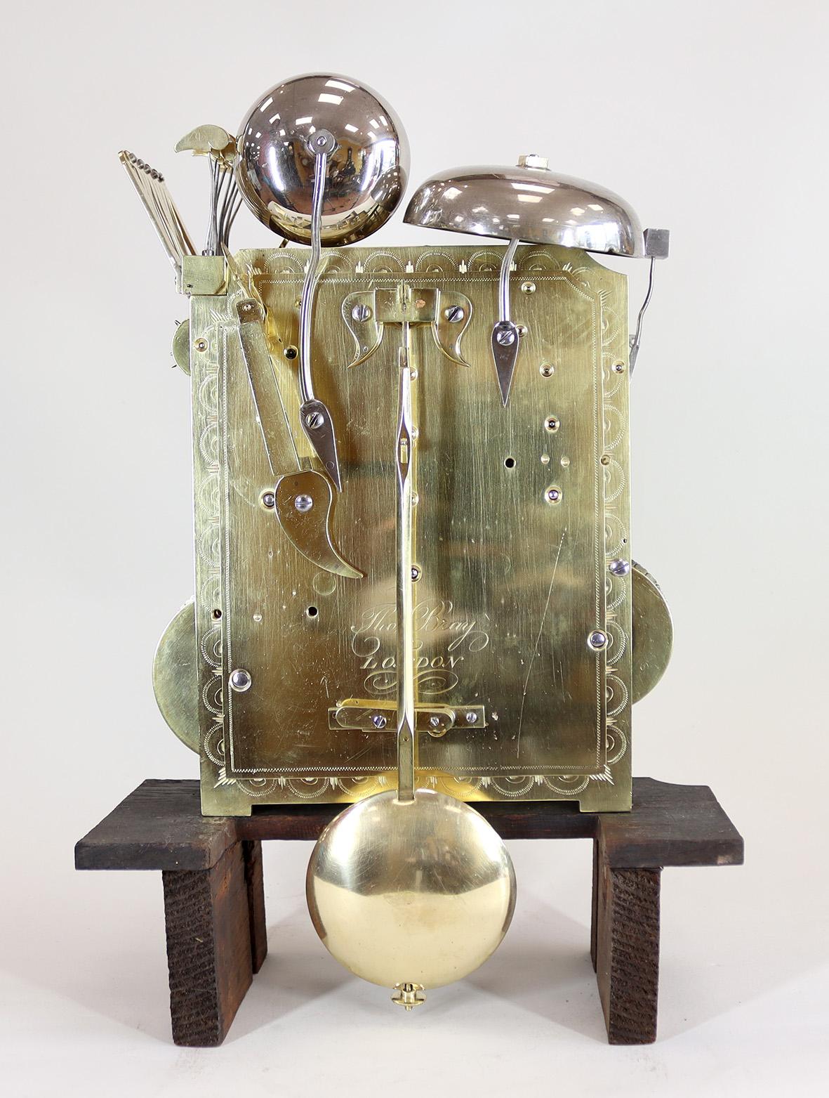A Regency Quarter Chiming Bracket Clock 8