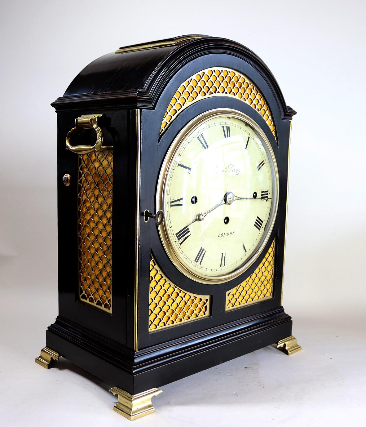 A Regency Quarter Chiming Bracket Clock 2