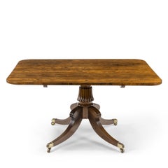 Regency Rectangular Rosewood Tilt-Top Table Attributed to Gillows