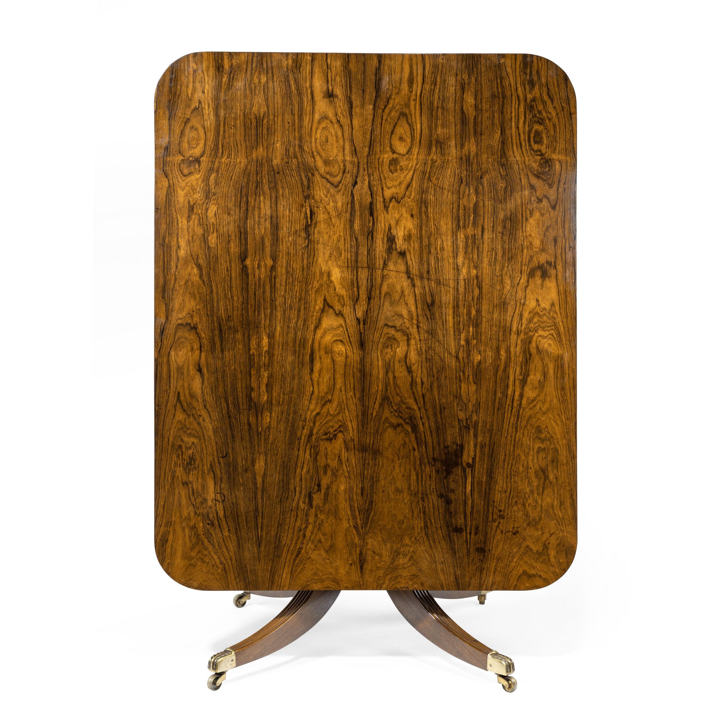 Early 19th Century Regency Rectangular Rosewood Tilt-Top Table Attributed to Gillows For Sale