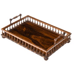 Regency Rosewood Book Tray Attributed to Gillows