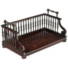 Regency Rosewood Book Tray Attributed to Gillows