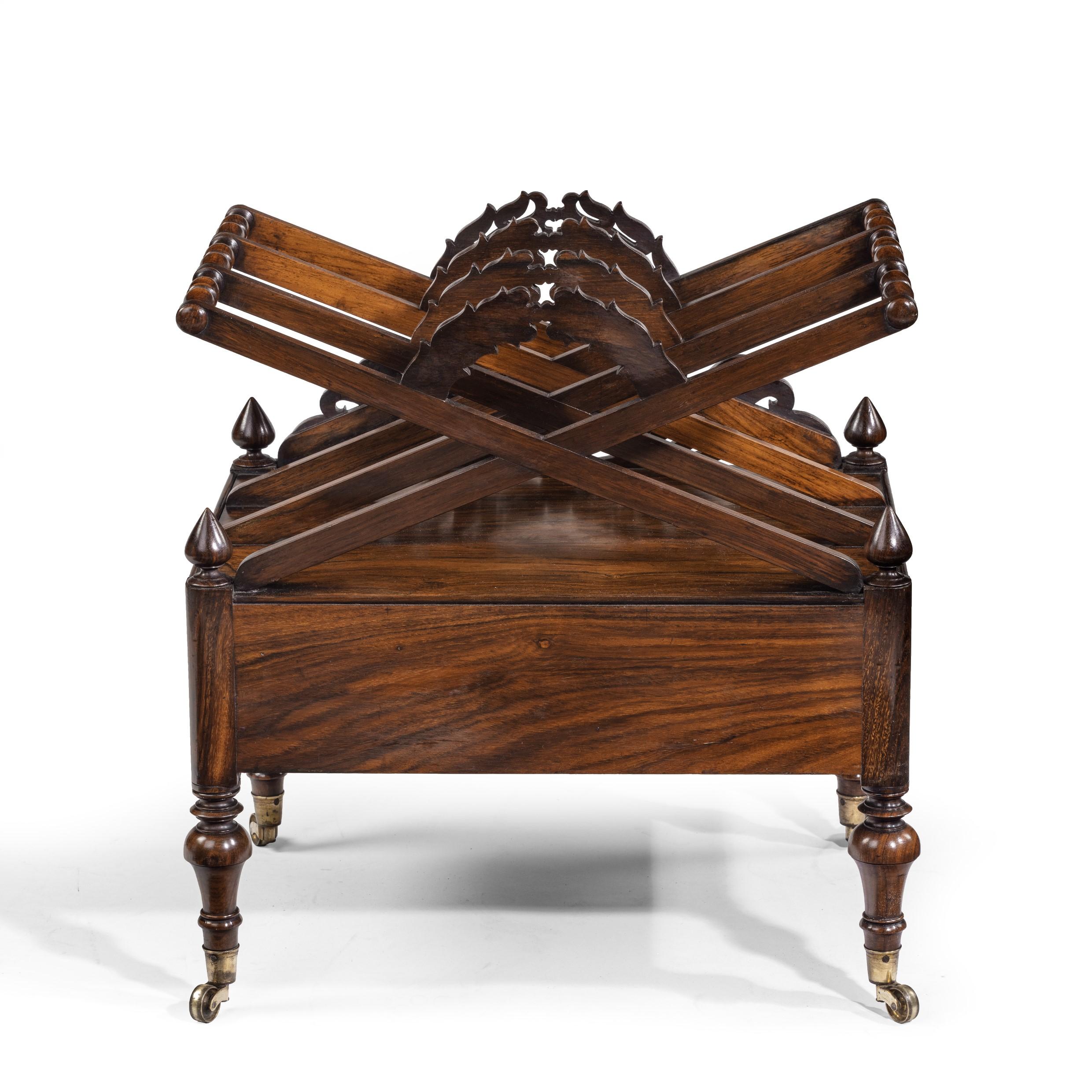English Regency Rosewood Canterbury in the Manner of Loudon