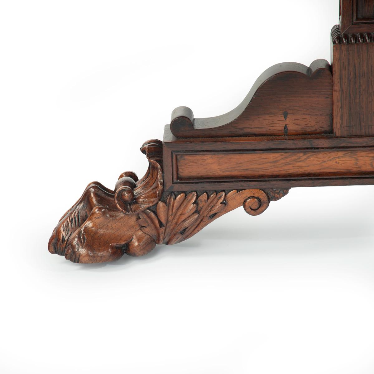 Rosewood A Regency rosewood end support sofa table, attributed to Gillows For Sale
