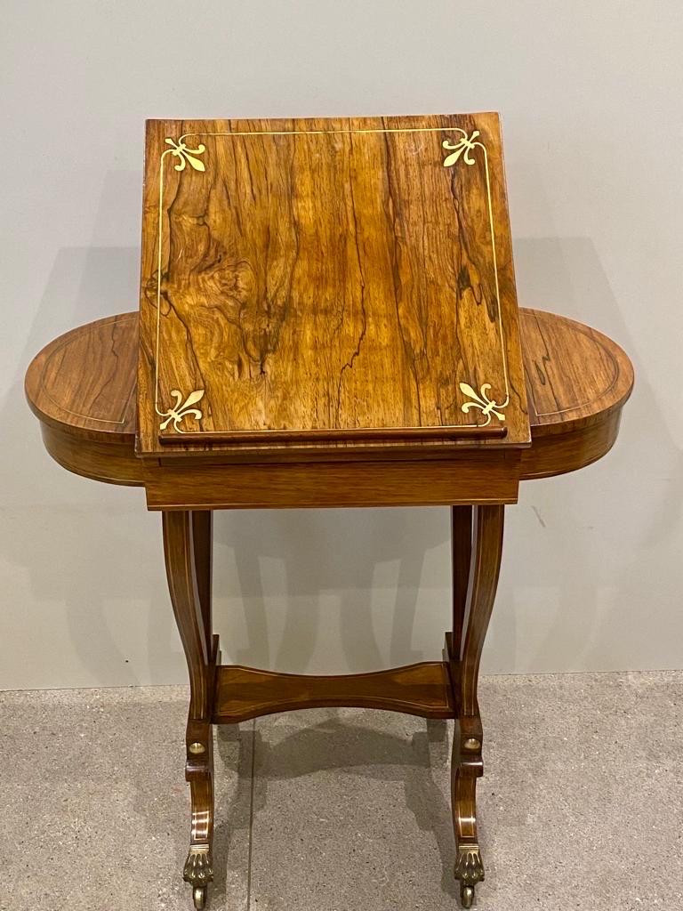 Regency-Spieltisch aus Palisanderholz mit Messingintarsien, englisch, um 1820 im Zustand „Gut“ im Angebot in London, GB