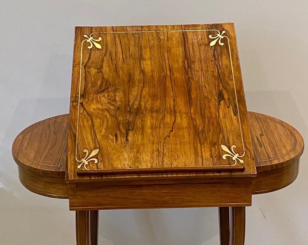 Regency-Spieltisch aus Palisanderholz mit Messingintarsien, englisch, um 1820 im Angebot 1