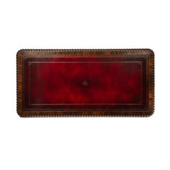 A Regency rosewood six drawer library table by Gillows