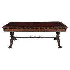 Antique A Regency rosewood six drawer library table by Gillows