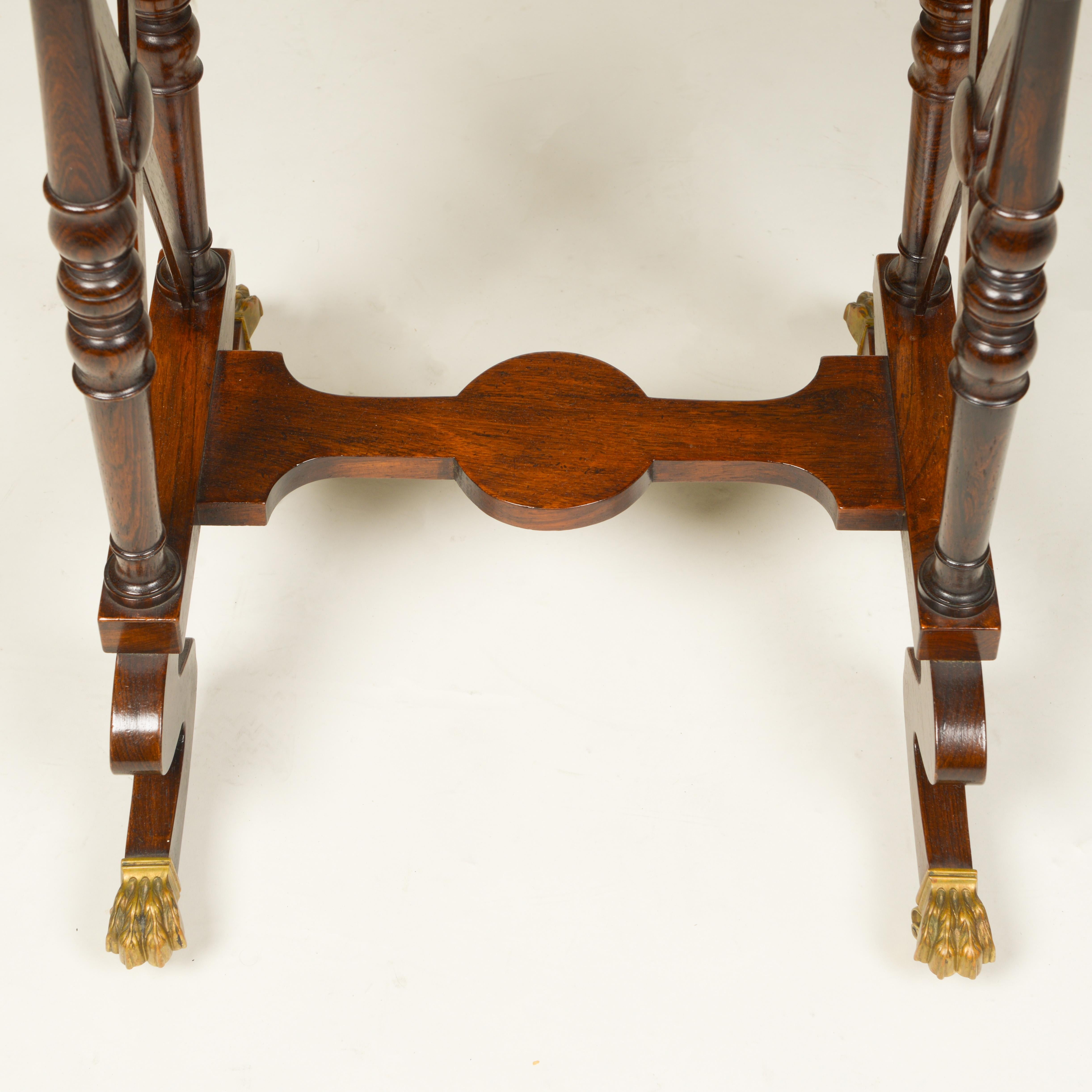 A Regency Rosewood Work Table, Circa 1820 For Sale 3