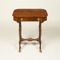 Tavolo da lavoro in palissandro della Reggenza, CIRCA 1820