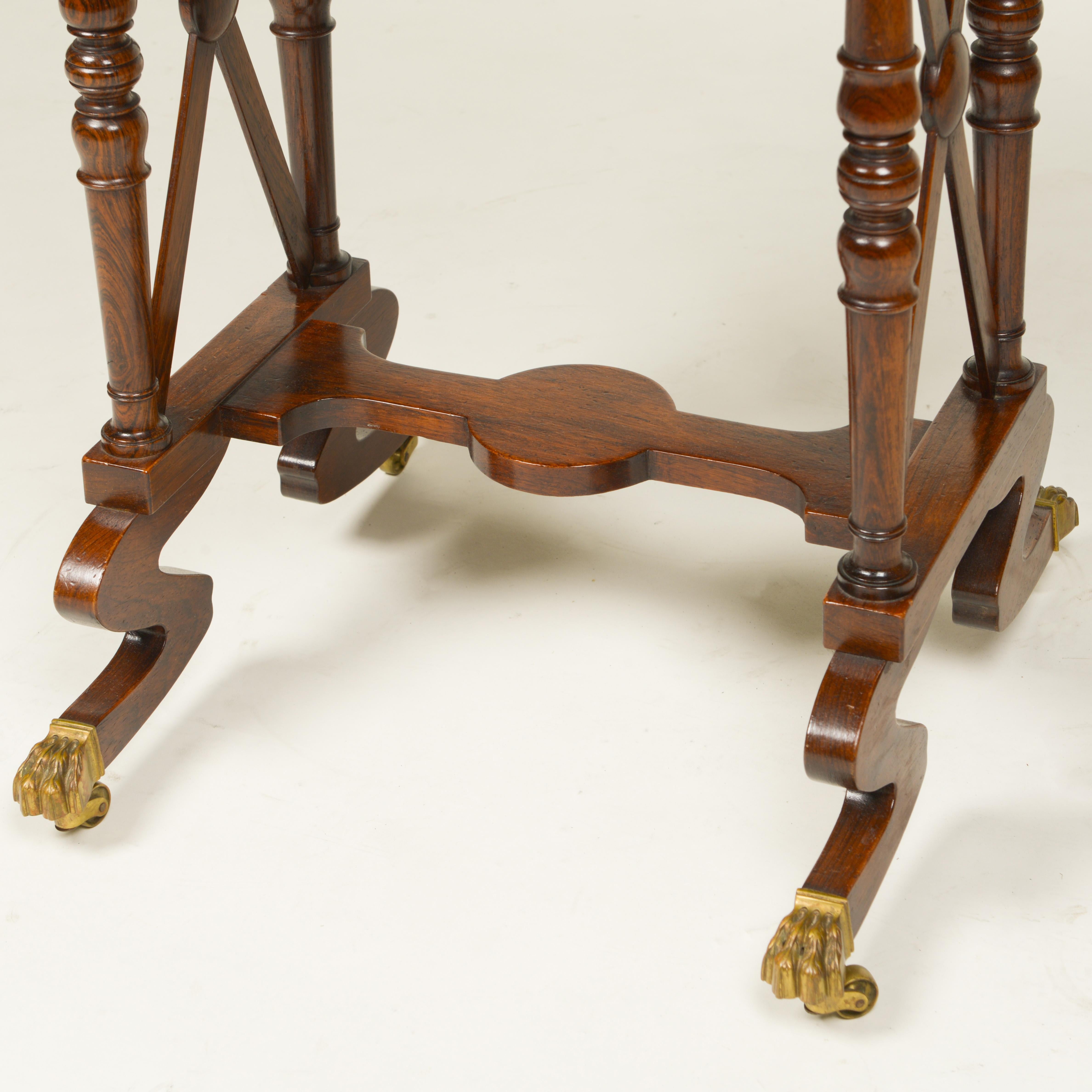 A Regency Rosewood Work Table, Circa 1820 For Sale 2